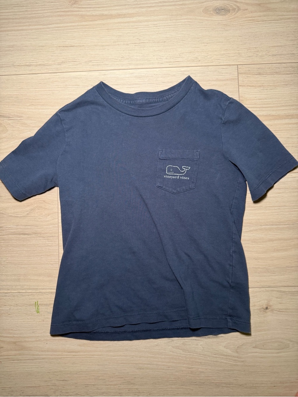Vineyard Vines Boys Navy Pocket Whale Tee